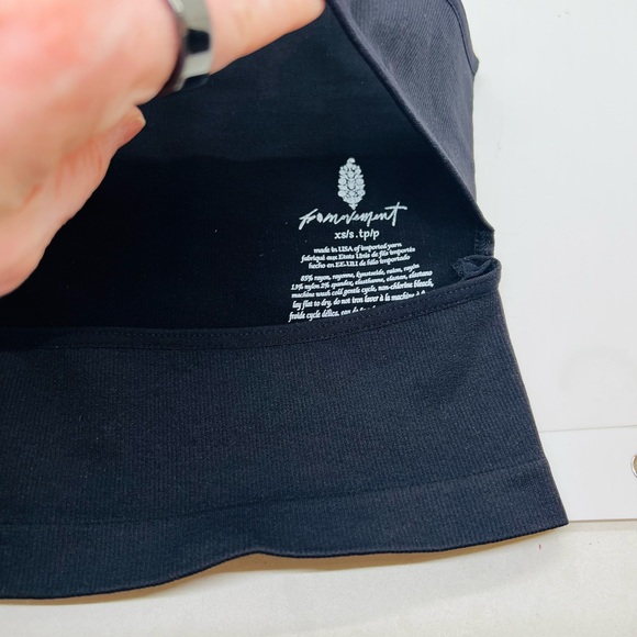 NWOT Free People Movement Tighten Up Cutout Tank Color: Black Size XS/S (0-6) - Picture 8 of 8